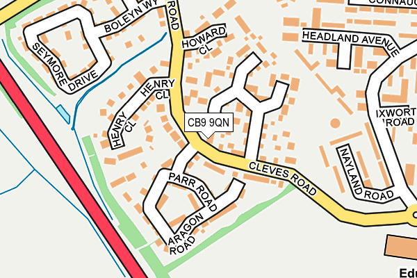 CB9 9QN map - OS OpenMap – Local (Ordnance Survey)