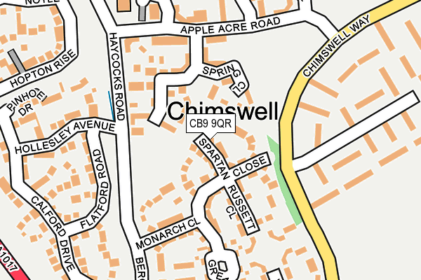 CB9 9QR map - OS OpenMap – Local (Ordnance Survey)