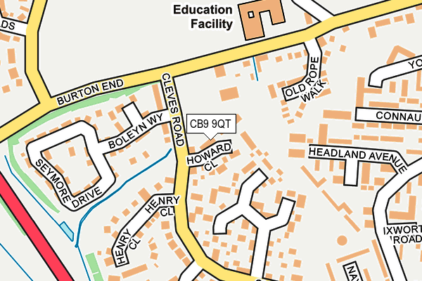 CB9 9QT map - OS OpenMap – Local (Ordnance Survey)