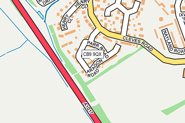 CB9 9QX map - OS OpenMap – Local (Ordnance Survey)