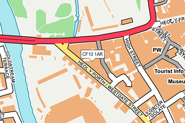 CF10 1AR map - OS OpenMap – Local (Ordnance Survey)