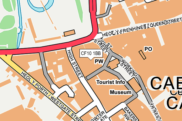 CF10 1BB map - OS OpenMap – Local (Ordnance Survey)