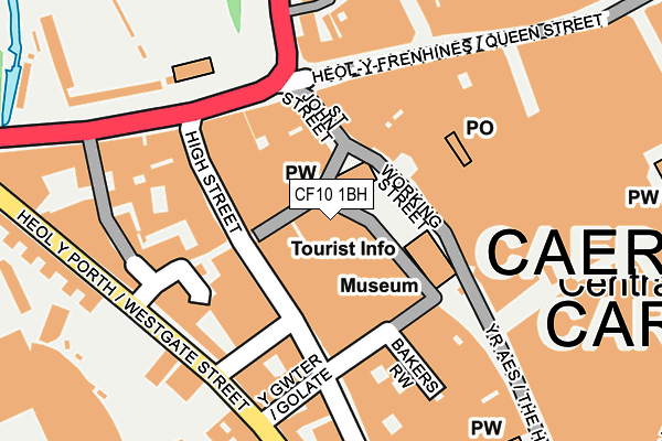 CF10 1BH map - OS OpenMap – Local (Ordnance Survey)