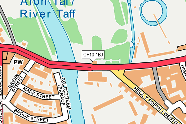 CF10 1BJ map - OS OpenMap – Local (Ordnance Survey)