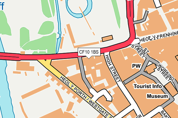 CF10 1BS map - OS OpenMap – Local (Ordnance Survey)