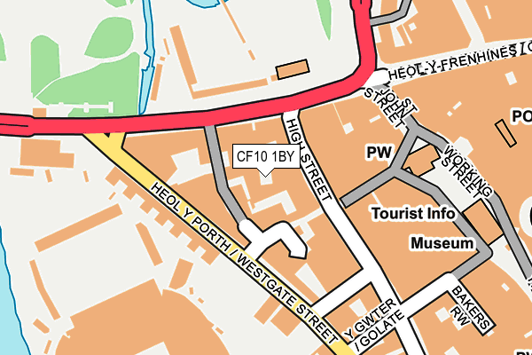 CF10 1BY map - OS OpenMap – Local (Ordnance Survey)