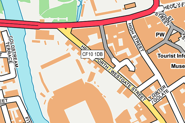 CF10 1DB map - OS OpenMap – Local (Ordnance Survey)