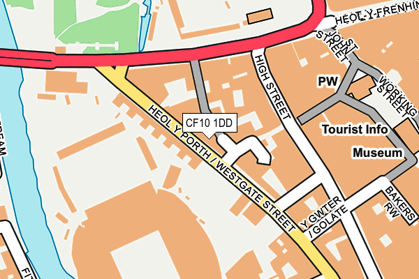 CF10 1DD map - OS OpenMap – Local (Ordnance Survey)