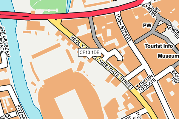CF10 1DE map - OS OpenMap – Local (Ordnance Survey)