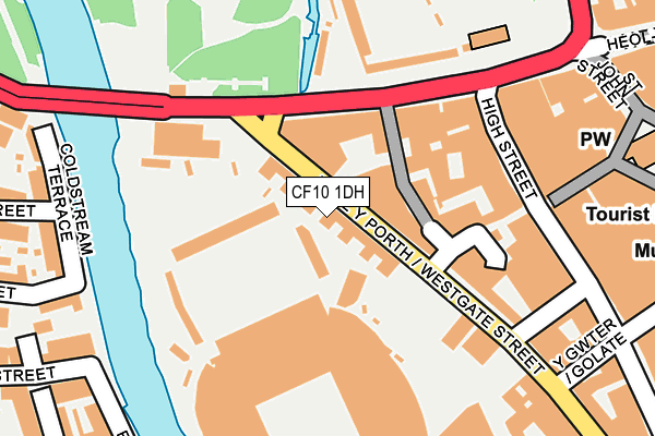 CF10 1DH map - OS OpenMap – Local (Ordnance Survey)
