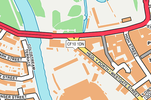 CF10 1DN map - OS OpenMap – Local (Ordnance Survey)