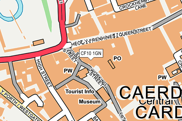 CF10 1GN map - OS OpenMap – Local (Ordnance Survey)