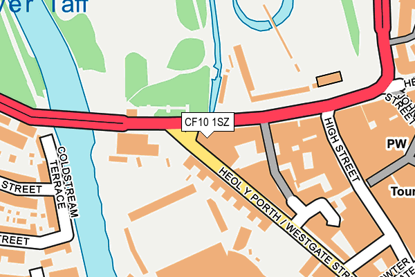 CF10 1SZ map - OS OpenMap – Local (Ordnance Survey)