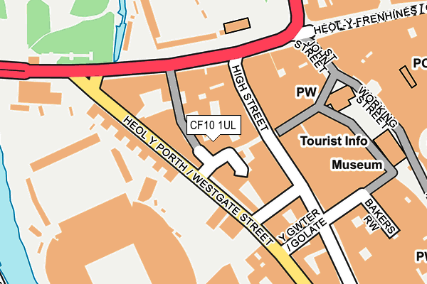 CF10 1UL map - OS OpenMap – Local (Ordnance Survey)