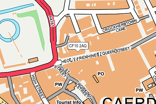 CF10 2AQ map - OS OpenMap – Local (Ordnance Survey)