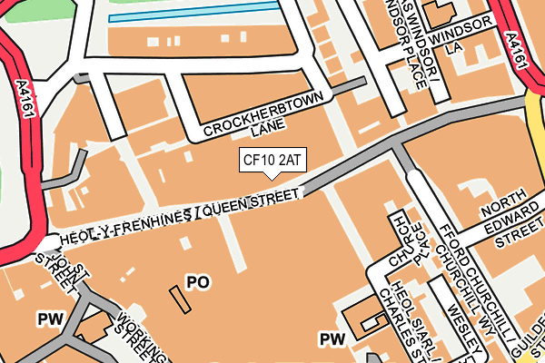 CF10 2AT map - OS OpenMap – Local (Ordnance Survey)