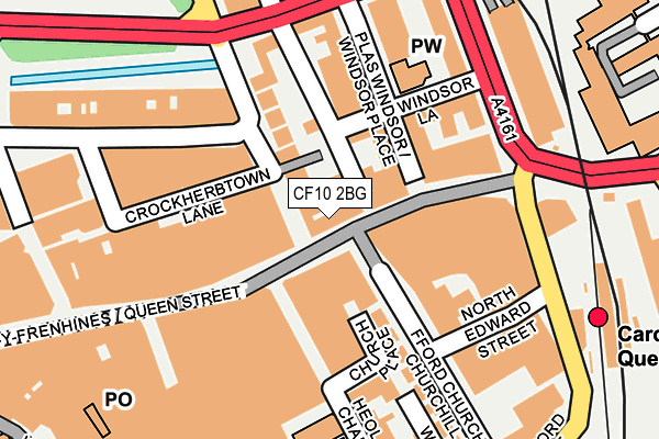 CF10 2BG map - OS OpenMap – Local (Ordnance Survey)