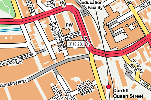 CF10 2BJ map - OS OpenMap – Local (Ordnance Survey)