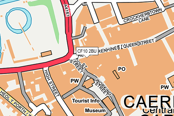 CF10 2BU map - OS OpenMap – Local (Ordnance Survey)