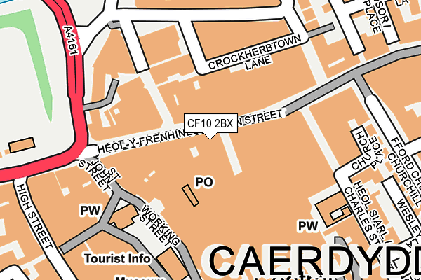 CF10 2BX map - OS OpenMap – Local (Ordnance Survey)