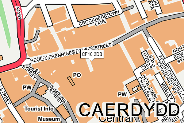 CF10 2DB map - OS OpenMap – Local (Ordnance Survey)