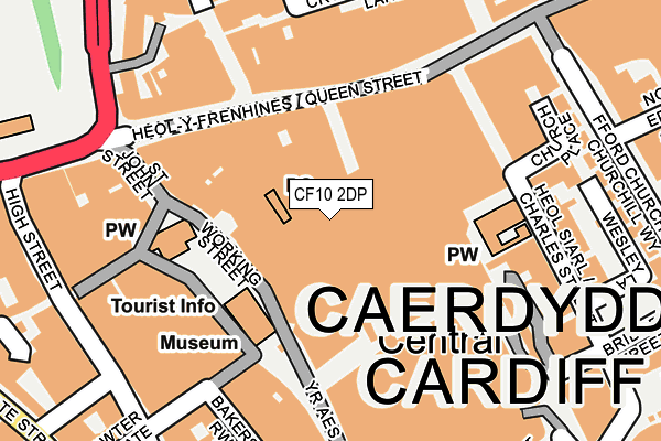 CF10 2DP map - OS OpenMap – Local (Ordnance Survey)