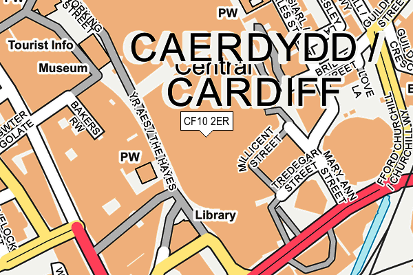 CF10 2ER map - OS OpenMap – Local (Ordnance Survey)