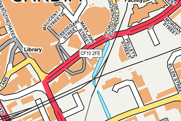 CF10 2FE map - OS OpenMap – Local (Ordnance Survey)