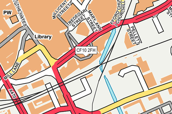 CF10 2FH map - OS OpenMap – Local (Ordnance Survey)