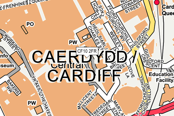 CF10 2FR map - OS OpenMap – Local (Ordnance Survey)