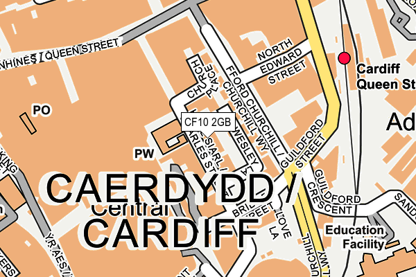 CF10 2GB map - OS OpenMap – Local (Ordnance Survey)