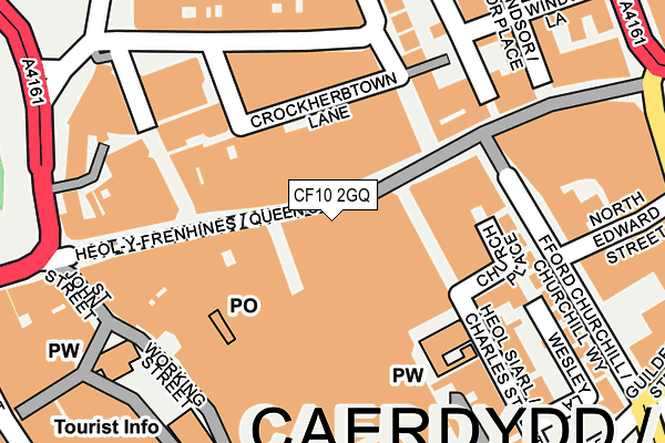 CF10 2GQ map - OS OpenMap – Local (Ordnance Survey)