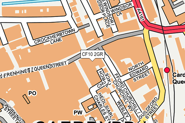 CF10 2GR map - OS OpenMap – Local (Ordnance Survey)