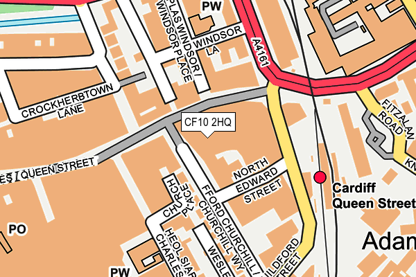 CF10 2HQ map - OS OpenMap – Local (Ordnance Survey)