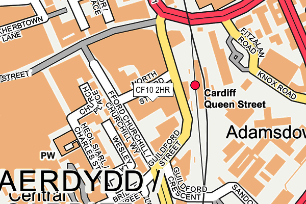 CF10 2HR map - OS OpenMap – Local (Ordnance Survey)