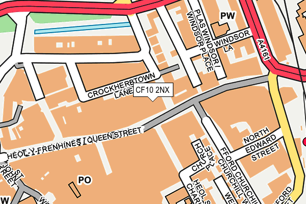 CF10 2NX map - OS OpenMap – Local (Ordnance Survey)