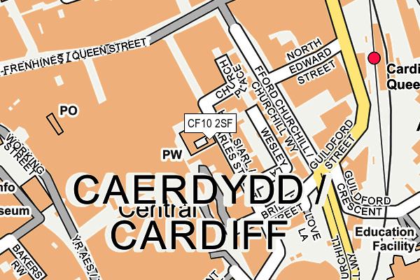 CF10 2SF map - OS OpenMap – Local (Ordnance Survey)