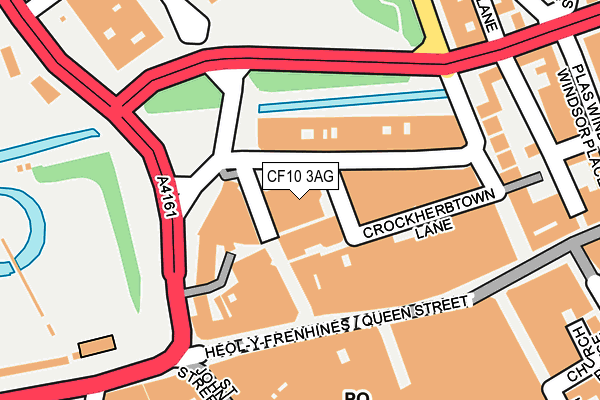 CF10 3AG map - OS OpenMap – Local (Ordnance Survey)