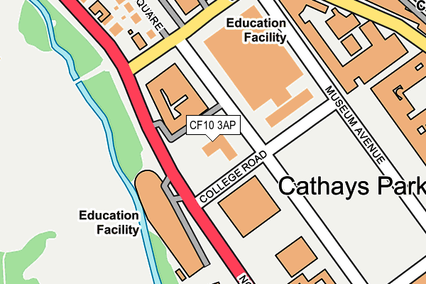 CF10 3AP map - OS OpenMap – Local (Ordnance Survey)