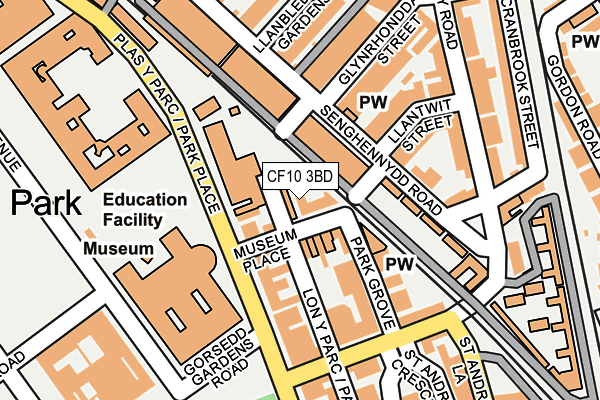 CF10 3BD map - OS OpenMap – Local (Ordnance Survey)