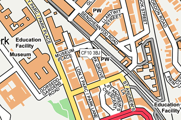 CF10 3BJ map - OS OpenMap – Local (Ordnance Survey)