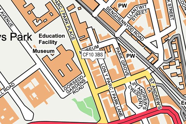 CF10 3BS map - OS OpenMap – Local (Ordnance Survey)