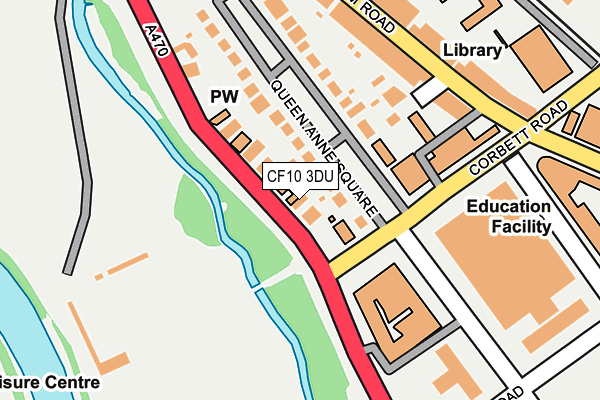 CF10 3DU map - OS OpenMap – Local (Ordnance Survey)