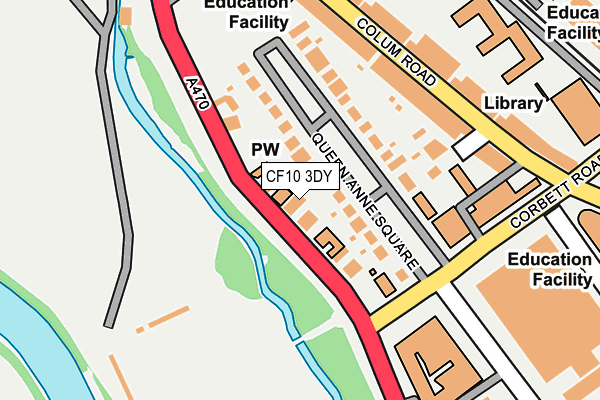 CF10 3DY map - OS OpenMap – Local (Ordnance Survey)