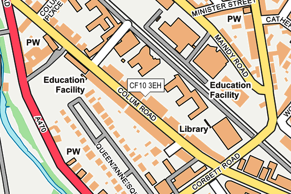 CF10 3EH map - OS OpenMap – Local (Ordnance Survey)