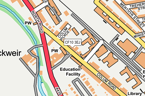 CF10 3EJ map - OS OpenMap – Local (Ordnance Survey)