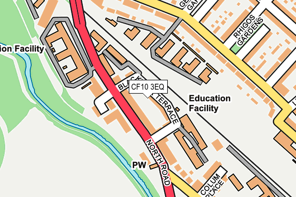 CF10 3EQ map - OS OpenMap – Local (Ordnance Survey)