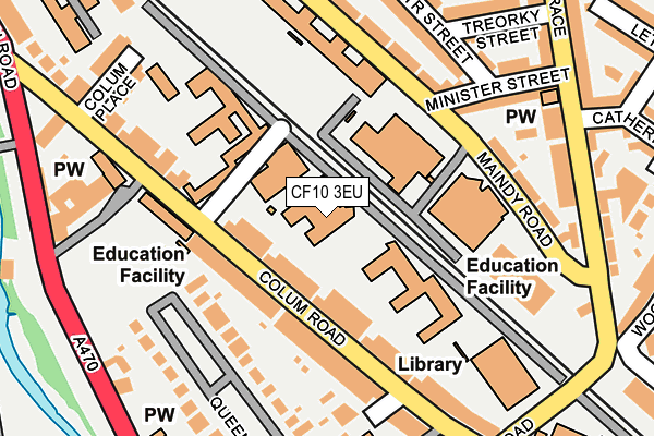 CF10 3EU map - OS OpenMap – Local (Ordnance Survey)