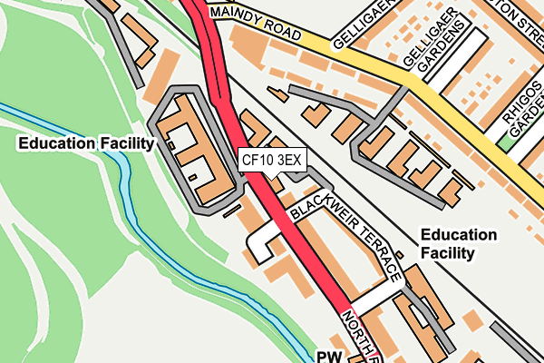 CF10 3EX map - OS OpenMap – Local (Ordnance Survey)