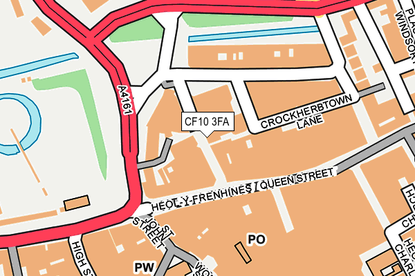 CF10 3FA map - OS OpenMap – Local (Ordnance Survey)